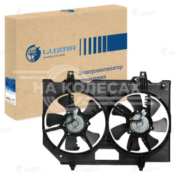 Электровентилятор охлаждения для автомобилей Nissan X-Trail (T30) (01-) 2.0i/2.5i (2 вент.) (с кожухом)