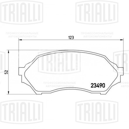 Колодки тормозные дисковые передние для автомобилей Mazda 323 (98-) (PF 4257)
