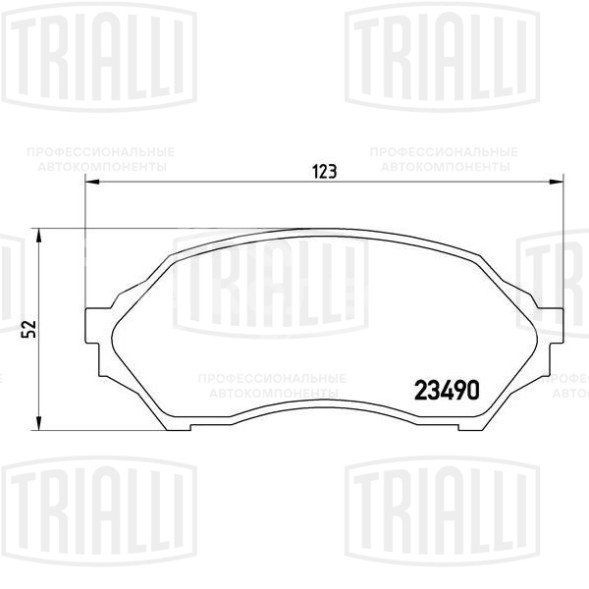 Колодки тормозные дисковые передние для автомобилей Mazda 323 (98-) (PF 4257)