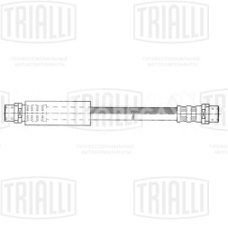 Шланг тормозной передний для автомобилей Audi 100 (90-) L=292мм