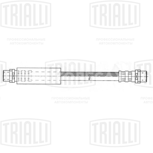 Шланг тормозной передний для автомобилей Audi 100 (90-) L=292мм