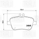 Колодки тормозные для автомобилей Mercedes A (W176) (12-) / B (W246) (13-) дисковые задние