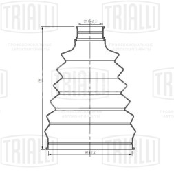 Пыльник ШРУСа наружного для автомобилей Hyundai Sonata EF (98-)