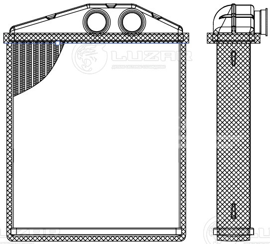 Радиатор отопителя для автомобилей Opel Vectra C (02-)/Saab 9-3 (02-)/Cadillac BLS (06-)