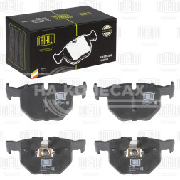 Колодки тормозные дисковые задние для автомобилей BMW 7 (E65/66/67) (01-) (в комплекте с датчиком износа)