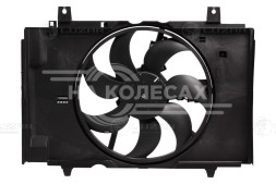 Электровентилятор охлаждения для автомобилей Nissan Juke (10-) 1.6i (с кожухом)