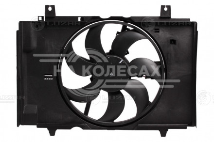 Электровентилятор охлаждения для автомобилей Nissan Juke (10-) 1.6i (с кожухом)