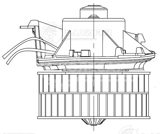 Электровентилятор отопителя для автомобилей Chrysler Voyager IV (01-)/Dodge Caravan IV (01-)