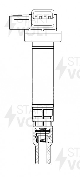 Катушка зажигания для автомобилей Toyota Corolla E120 (00-)/Celica T230 (99-) 1.8i (SC 1414)