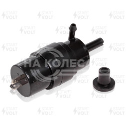 Насос омывателя для автомобилей КАМАЗ/ЗИЛ (2.5 АТМ, 24В) (контакты по центру) нового образца