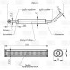 Глушитель для автомобилей Лада 21214 Евро-2 дополнительный (резонатор) до 2007 г/в (фланец 2 отверстия) (алюминизированная сталь)