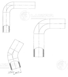 Патрубки охлаждения  для спецтехники МТЗ-80/82 (силикон, кмпл., 3шт.)