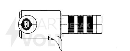 Клапан электромагнитный регулировки фаз ГРМ для автомобилей Ford Explorer (10-) 3.5i выпускной черный разъем