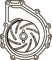 Насос водяной для автомобилей ГАЗ/ПАЗ ЯМЗ-534, 536 LPG