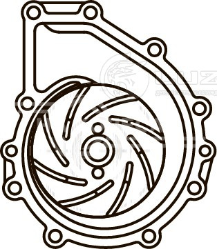 Насос водяной для автомобилей ГАЗ/ПАЗ ЯМЗ-534, 536 LPG