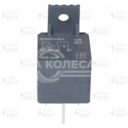 Реле автомобильное 4 контакта 12V 50A (без резистора, с кронштейном) защиты стартера
