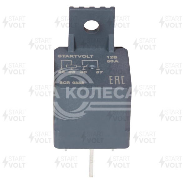 Реле автомобильное 4 контакта 12V 50A (без резистора, с кронштейном) защиты стартера