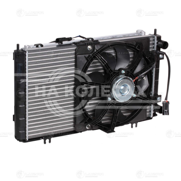 Блок охлаждения (радиатор+конденсор+вентиляторы) для автомобилей Приора (тип Panasonic)