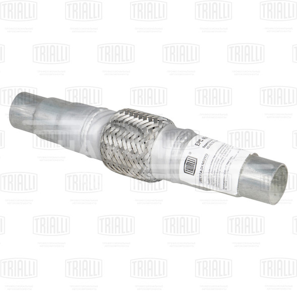 Переходник ступенчатый 40/45/50 L=300 с виброкомпенсатором 45х100 (нержавеющая алюминизированная сталь)