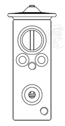 Клапан расширительный кондиционера (ТРВ) для автомобилей Note (06-)/Micra (02-)