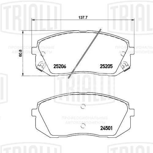 Колодки тормозные для автомобилей Kia Optima (15-) / Sportage IV (15-) / Hyundai ix35 / Tucson II (15-) дисковые передние