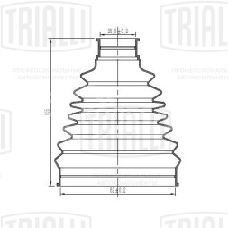 Пыльник ШРУСа наружного для автомобилей Hyundai Creta (16-) 2.0i