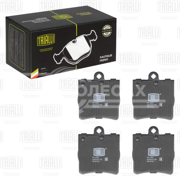 Колодки тормозные дисковые задние для автомобилей Mercedes C (W202) (93-) / E (W210) (95-) (PF 4057)