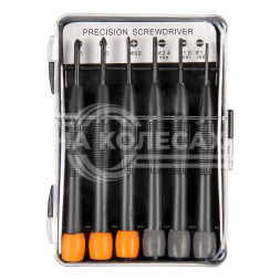 Набор отвёрток для точных работ 6 пр., пласт футляр