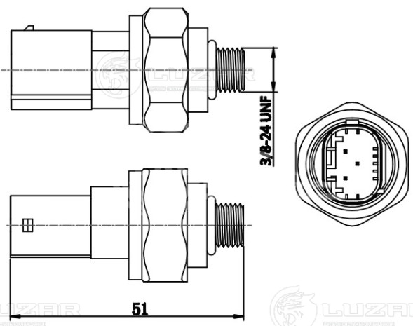 Датчик давления хладагента C (W204) (07-)/E (W212) (09-)