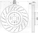 Диск тормозной передний для автомобилей Mercedes GLE (W166) (15-) / M (W166) (11-) d=375 (перфорированный)