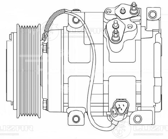 Компрессор кондиционера для автомобилей Land Cruiser Prado 120 (02-) 4.0i