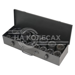 Набор головок ударных 1&quot; 60мм 15 пр. (22-60мм) мет. кейс.