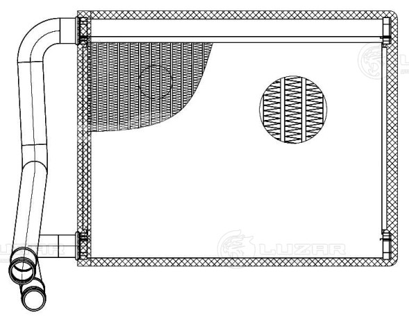 Радиатор отопителя для автомобилей Accent (06-)/Verna (06-)