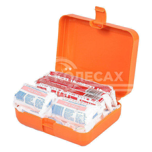 Аптечка автомобильная, состав МЗ РФ 1080н, соотв.треб. ГАИ, пластиковый футляр