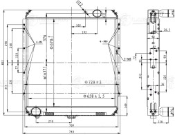 Радиатор охлаждения для автомобилей КАМАЗ с дв. Cummins 6BT/ISBe