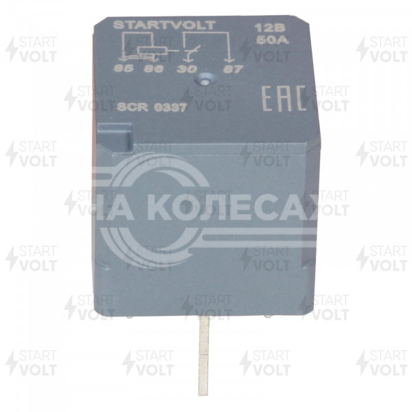 Реле автомобильное защиты стартера 4 контактное 12V 50A (с резистором, без кронштейна)