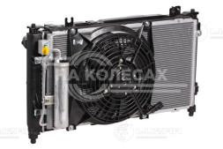 Блок охлаждения (радиатор+конденсор+вентиляторы) для автомобилей Гранта МКПП (А/С)