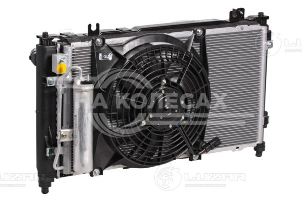 Блок охлаждения (радиатор+конденсор+вентиляторы) для автомобилей Гранта МКПП (А/С)