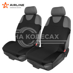 Чехлы-майки F3 передние (2 шт.), комбинированные, цвет черный, полиэстер