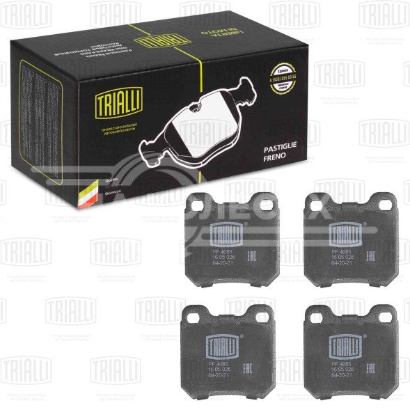 Колодки тормозные для автомобилей Opel Vectra B (95-) / Omega A (86-) дисковые задние