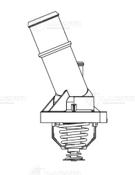 Термостат для автомобилей Mazda 3 (BK) (03-) 2.0i (82°С) (с корпусом)