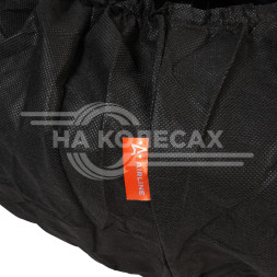 Чехлы для колес, размер R 13-17&quot;, без ручек, спанбонд, комплект 4 шт., цвет черный