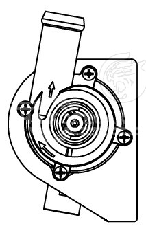 Насос водяной (электрический) для автомобилей Skoda Octavia A5 (04-)/VW Tiguan (08-) 1.4TSi/TFSi