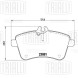 Колодки тормозные дисковые передние для автомобилей Mercedes-Benz A-Class (W169) (04-) (PF 4271)