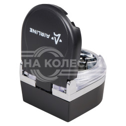 Пепельница овальная с автоматической подсветкой, цвет черный/хром