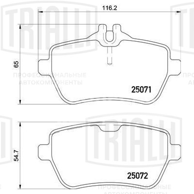 Колодки тормозные для автомобилей Mercedes S-Class (W222) (13-) дисковые задние