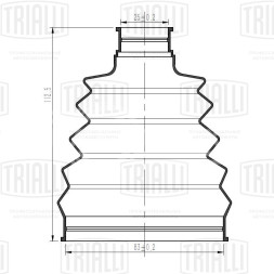 Пыльник ШРУСа наружного для автомобилей Nissan Juke F15 (10-) 1.6i