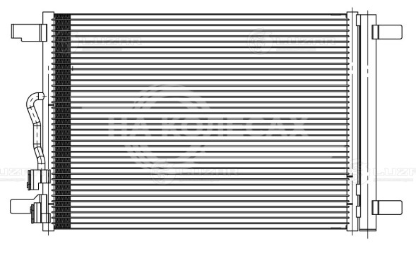 Радиатор кондиционера для автомобилей Octavia (13-)/(20-)/VW Tiguan (16-)