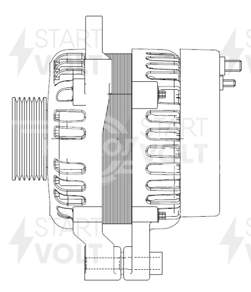 Генератор для автомобилей Chery Amulet A15 (06-) 1.6i 90A