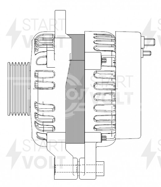 Генератор для автомобилей Chery Amulet A15 (06-) 1.6i 90A
